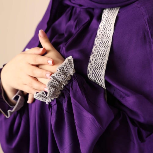 شرشف صلاة مرد (لف) سادة موف