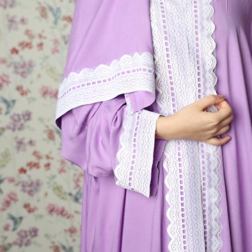 شرشف صلاة مفتوح كامل موف فاتح