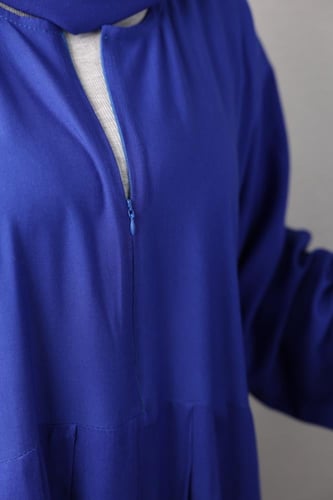 شرشف صلاة قطن ازرق