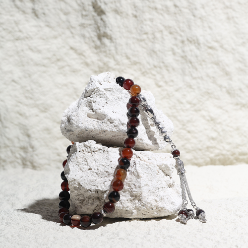 سبحة عقيق ناعمة