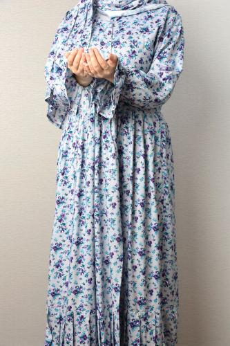 شرشف صلاه مفتوح من الوسط مشجر