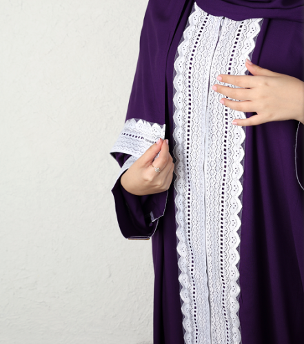 جلال صلاة مفتوح بنفسجي غامق