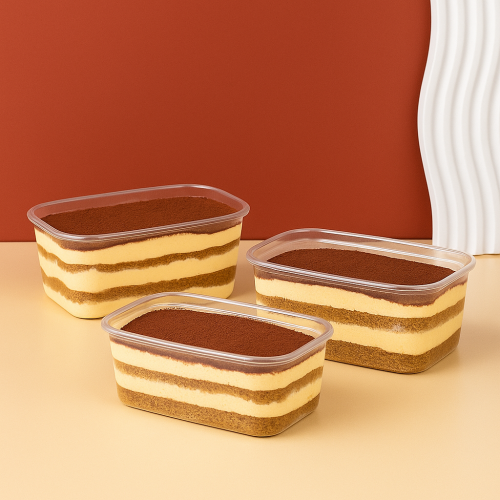 علب بلاستيك مستطيل بيضاوي