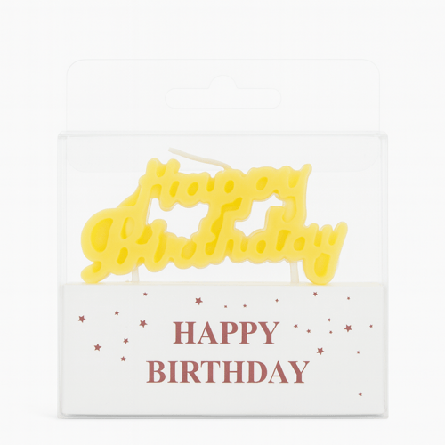 شموع بعبارة happy birthday عدة الوان