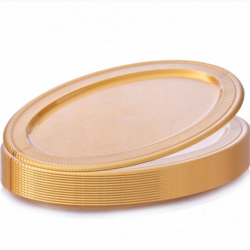 صحن ذهبي بيضاوي