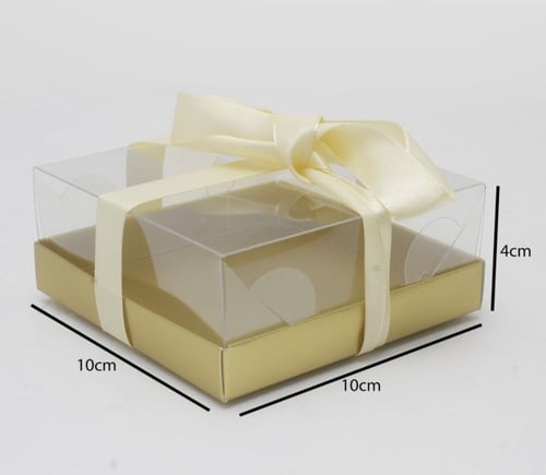 علب بقاعدة ورقيه غطاء بلاستيك