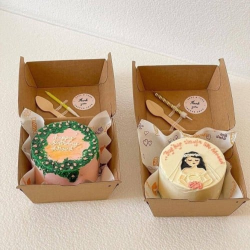 علب برجر و حلويات سميكة كرتونيه