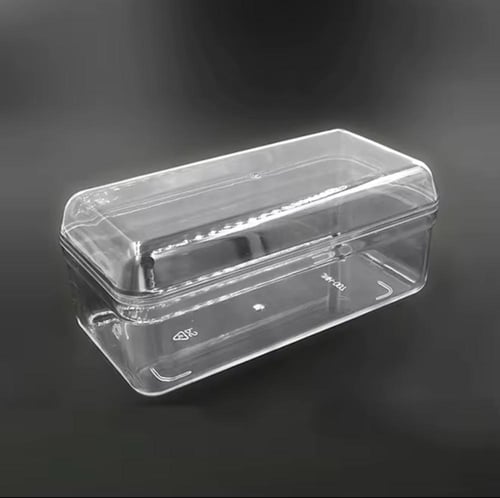 علب اكريلك مستطيل غطاء مرتفع
