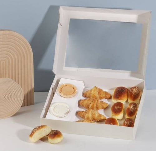 بوكس ورقي بمقسم صوص للمعجنات والفطاير