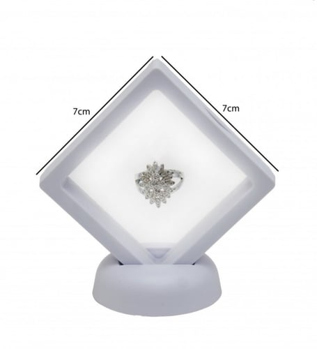 براويز حافظة شفافة 9*9 بقاعدة بعدة الوان