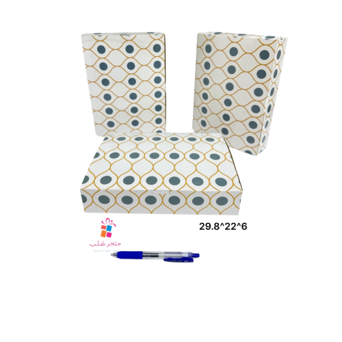 علب مقسم طوليه بنقشه