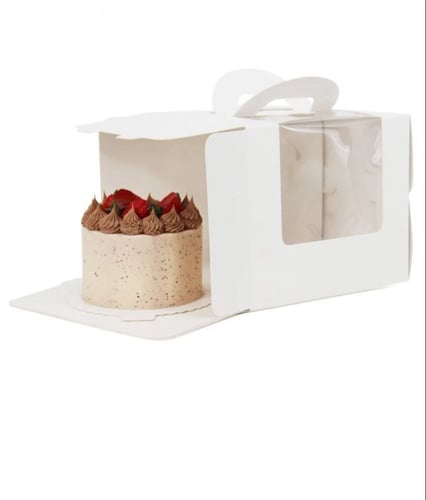 علب كيك ورق بمسكه