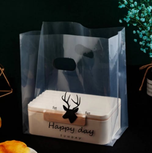 طباعة كيس بلاستيك شفاف 35*45 باله 20 كيلو