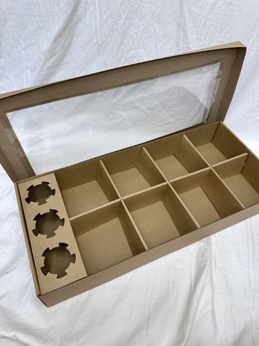 علب مقسم شاورما + برقر حامل صوص