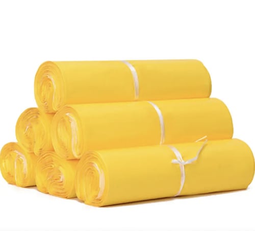 اكياس شحن اصفر 25x35 سم