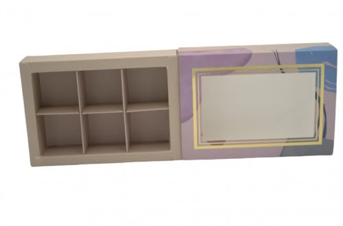 علب حلويات - مقسمة 6 خانات