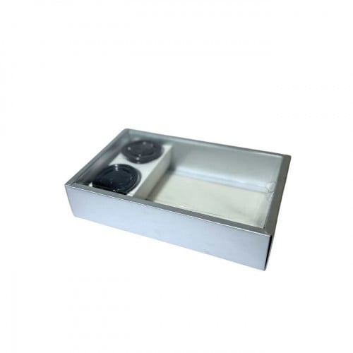 علب معجنات بنافذه شفاف و مقسم صوص