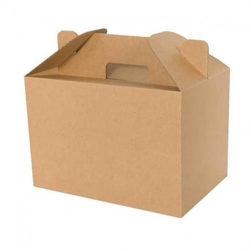 كرتون وحبات بني مربع