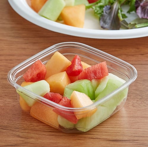 علب مربعه شفافه بغطاء منفصل