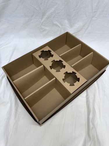 علب مقسم شاورما + برقر حامل صوص