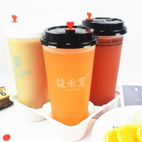 كاسات بلاستك عصير وقهوة 700مل