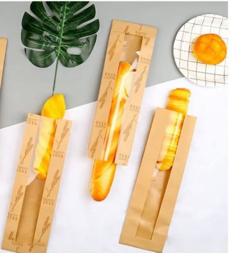 اكياس ورقية بنافذة للمخبوزات