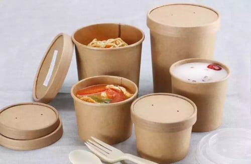 زبدية ورقية للنودلز 8 انز مع الغطاء