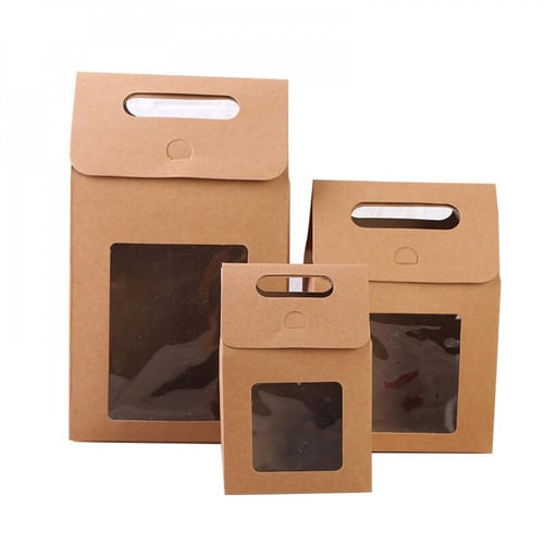 كيس ورق بنافذه و مسكه