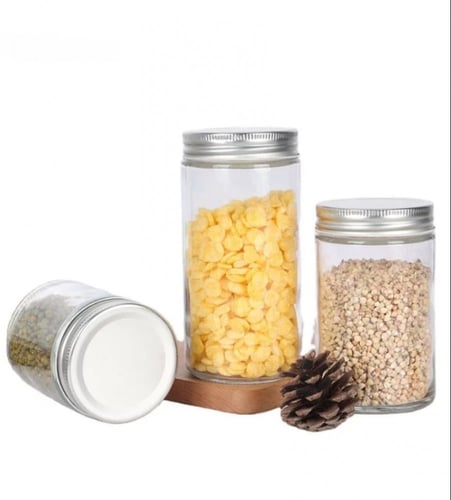 برطمان بلاستيك بغطاء معدني 500 مل