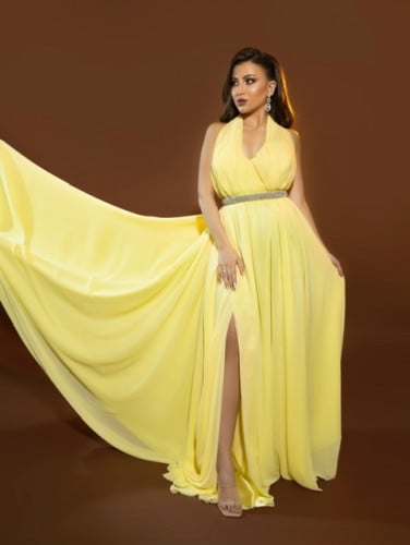 فستان سيفين أصفر