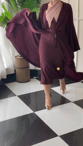 فستان ماروني