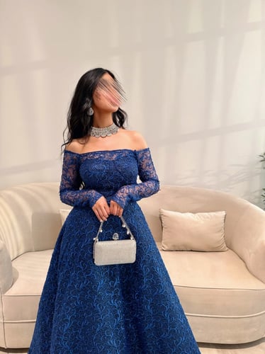 فستان المرجان الازرق