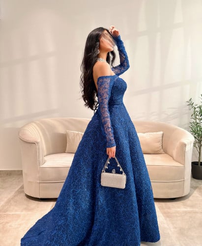 فستان المرجان الازرق