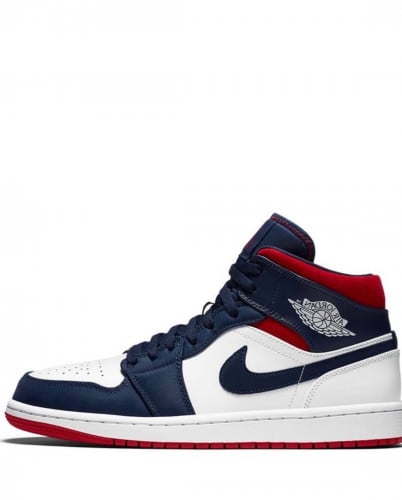 Jordan 1 mid blue/white