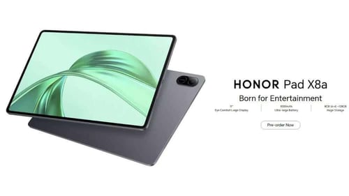Honor - تابلت باد X8a واي فاي 128 جيجا مع غطاء حما...