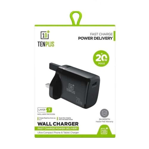 TENPLUS - فيش جداري بمنفذ تايب سي بقوة 20 واط - مت...