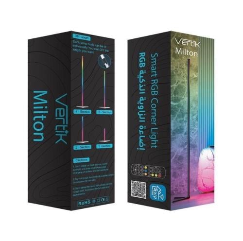 VERTIK -مصباح LED ذكي متعدد الألوان مع تحكم عن بعد