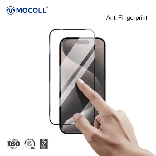 حماية شاشة زجاجية مقاومة للكسر للايفون 15- MOCOLL