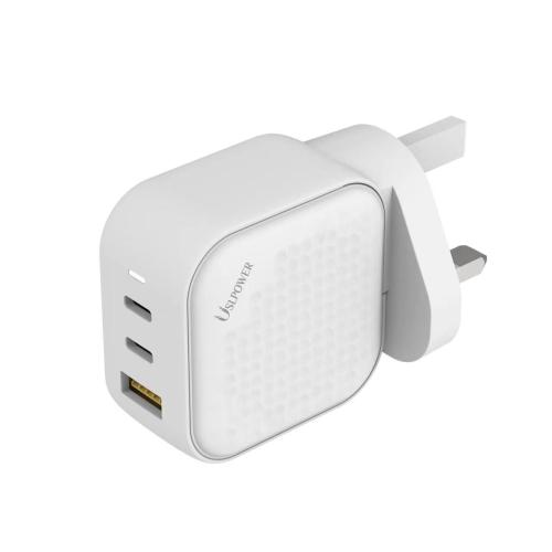 فيش جداري منفذين تايب سي ومنفذ يو اس بي بقوة 65 وا...