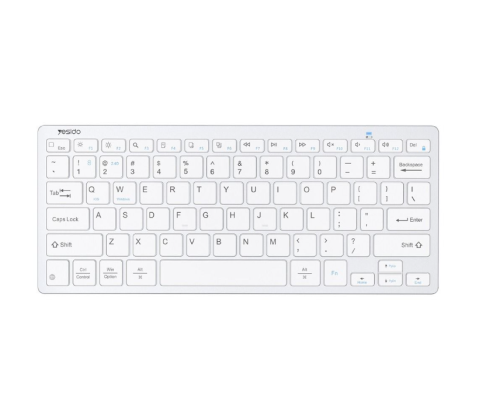 Yesido - كيبورد بلوتوث لاسلكي - أبيض