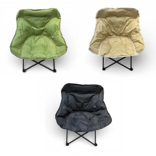 كرسي رحلات قابل للطي مبطن اسفنج - متعدد الألوان