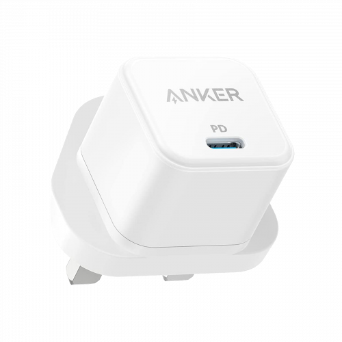 شاحن جداري منفذ تايب سي - 20 واط - أبيض - ANKER