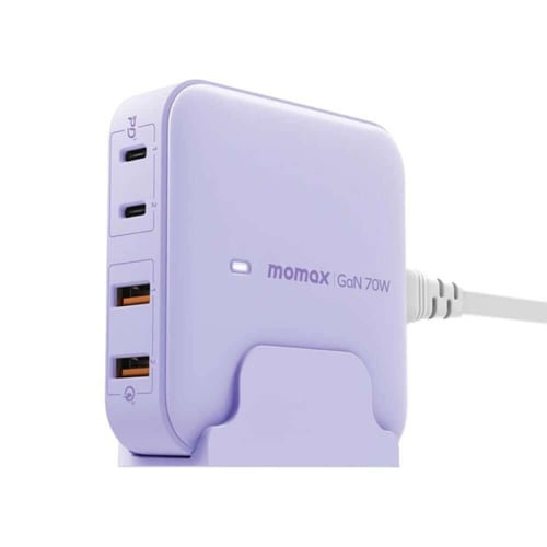 MOMAX - شاحن سطح المكتب بمنفذين تايب سي بقوة 70 وا...