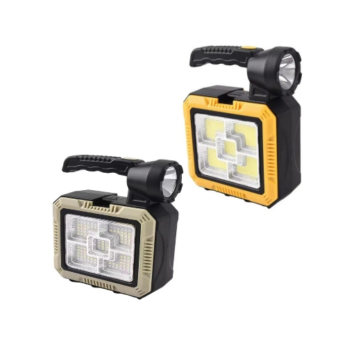 كشاف محمول على الطاقة الشمسية يشحن تايب سي كشاف لي...