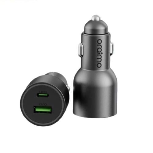 Oraimo - فيش سيارة بمنفذ تايب سي و منفذ يواس بي بق...