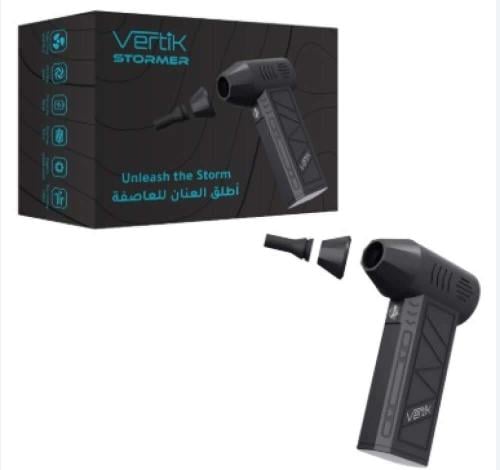 منفاخ هواء صغير 4 سرعات وكشاف متعدد الأغراض مع بطا...