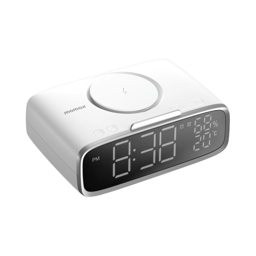 ساعة رقمية مع شاحن لاسلكي ومكبر صوت Q.CLOCK5 - أبي...