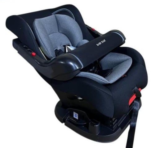 كرسي سيارة بحاجز حماية أمامي قابل للتعديل لأمان مض...