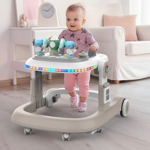 مشاية اطفال قابلة للطي مع أصوات موسيقى والعاب وفرا...