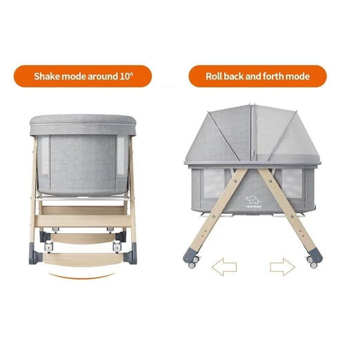 سرير مواليد قابل للطي والهز